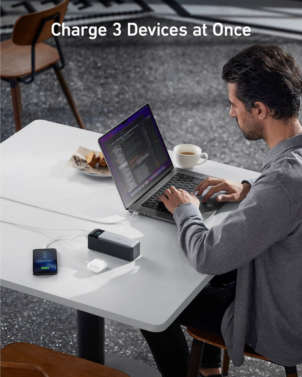 Anker 737 Power Bank 24,000mAh – 140W Fast Charging, USB-C, for MacBook & iPhone