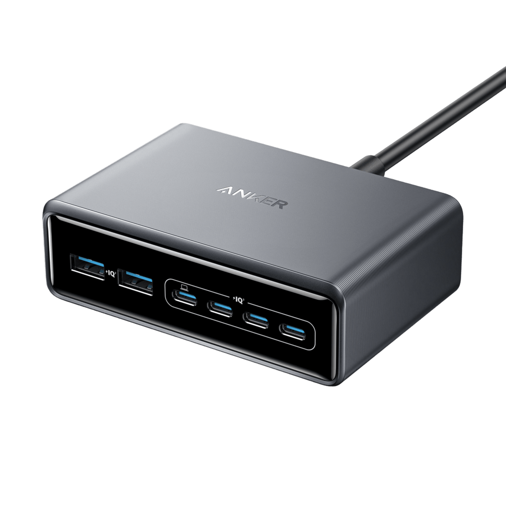 Anker Prime 200W GaN Charger – 6-Port Fast Charging Station for MacBook, iPhone & Laptop