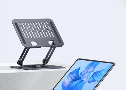 Hagibis 360° Rotating Tablet Stand Adjustable Tablet Holder Dual Rod Support Aluminum Foldable Cradle for iPad Pro Switch ROG