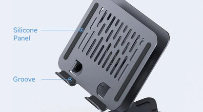 Hagibis 360° Rotating Tablet Stand Adjustable Tablet Holder Dual Rod Support Aluminum Foldable Cradle for iPad Pro Switch ROG