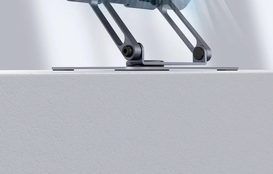 Hagibis 360° Rotating Tablet Stand Adjustable Tablet Holder Dual Rod Support Aluminum Foldable Cradle for iPad Pro Switch ROG