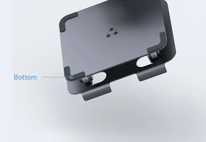 Hagibis 360° Rotating Tablet Stand Adjustable Tablet Holder Dual Rod Support Aluminum Foldable Cradle for iPad Pro Switch ROG