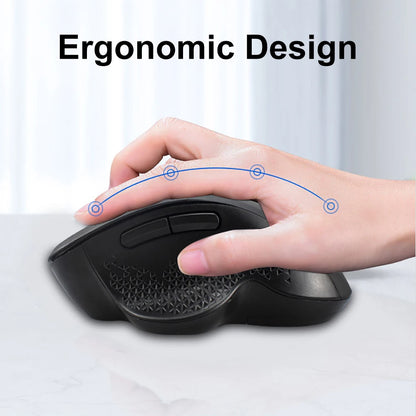 6 Button Ergonomic Mouse 2.4G Wireless Mouse Bluetooth Mouse 400mAh Rechargeable Gaming Mice 1600DPI Optical Mouse For PC Laptop
